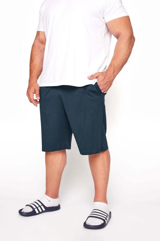 Men's  BadRhino Big & Tall Navy Blue Essential Lounge Shorts