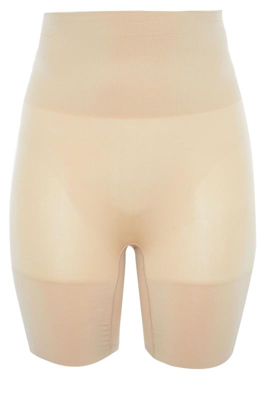 Plus Size Nude Seamless Control High Waisted Short | Yours Clothing 2