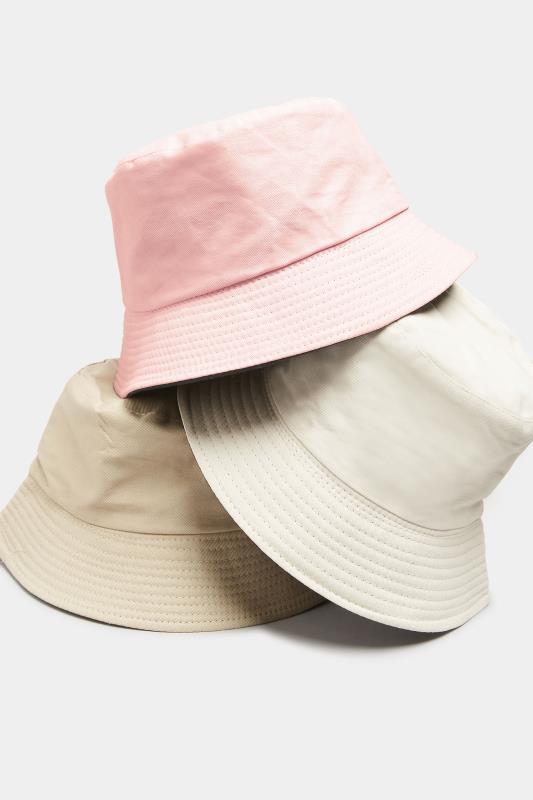 Plus Size Pink & Black Reversible Bucket Hat | Yours Clothing 6