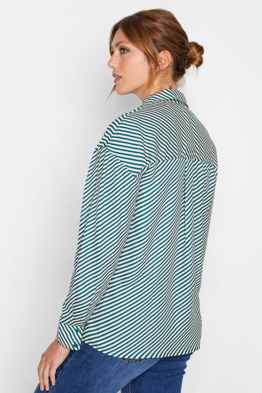 LTS Tall Teal Blue Stripe Shirt | Long Tall Sally  3