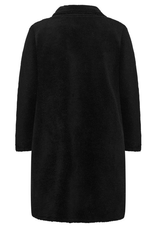 YOURS Plus Size Black Faux Fur Coat 9