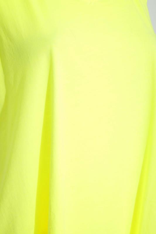 Curve Neon Yellow Cut Out Strap Vest Top 4
