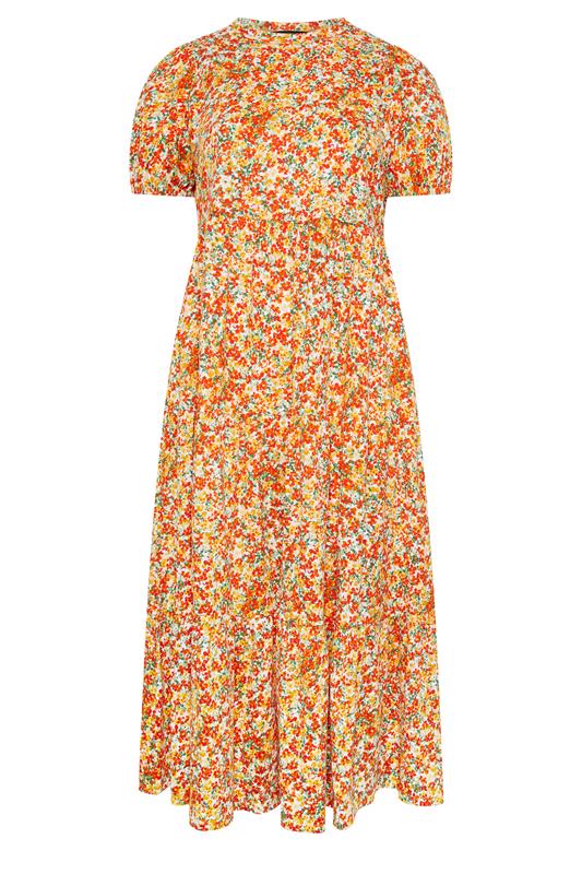 YOURS Plus Size Yellow Floral Summer Dress | Yours Clothing 5