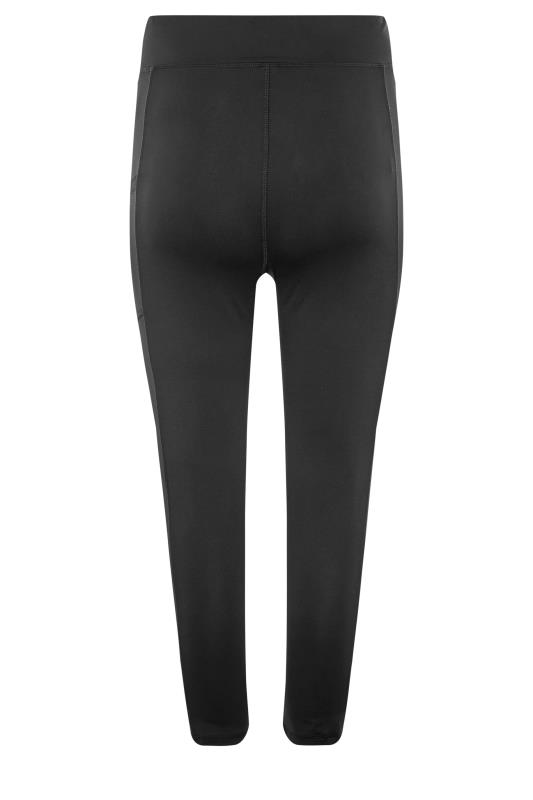 Tall Women's LTS ACTIVE Black High Waisted Cropped Gym Leggings | Long Tall Sally 5