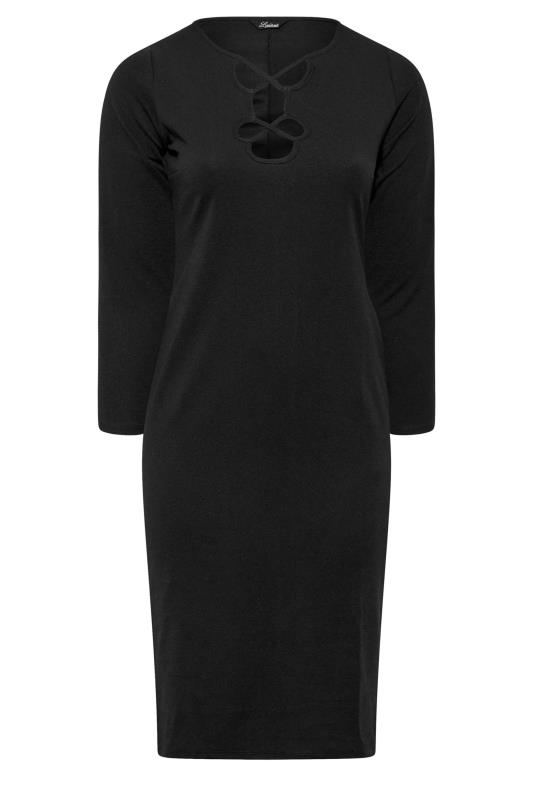 LIMITED COLLECTION Plus Size Black Cut Out Bodycon Dress | Yours Clothing 6