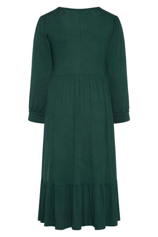 LIMITED COLLECTION Curve Green Long Sleeve Smock Dress 7