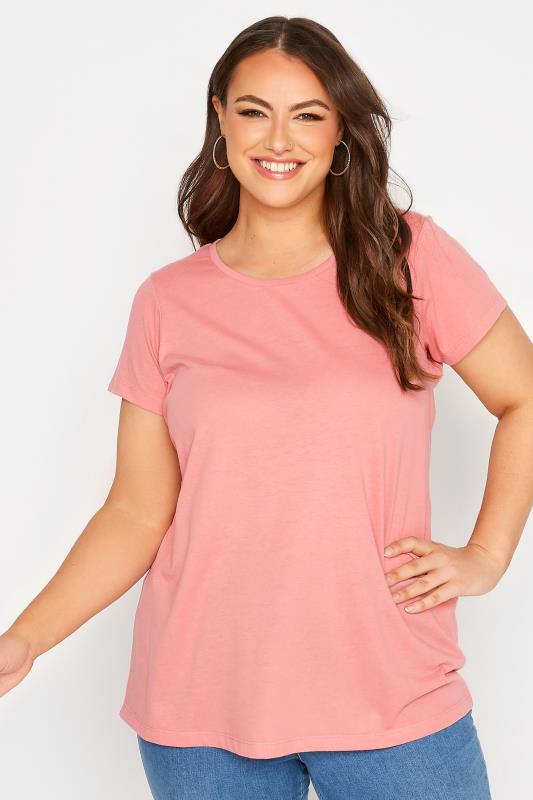 3 PACK Plus Size Pink & Black & Stripe T-Shirts | Yours Clothing 5