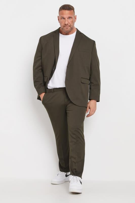  JACK & JONES Big & Tall Dark Brown 'Franco' Suit