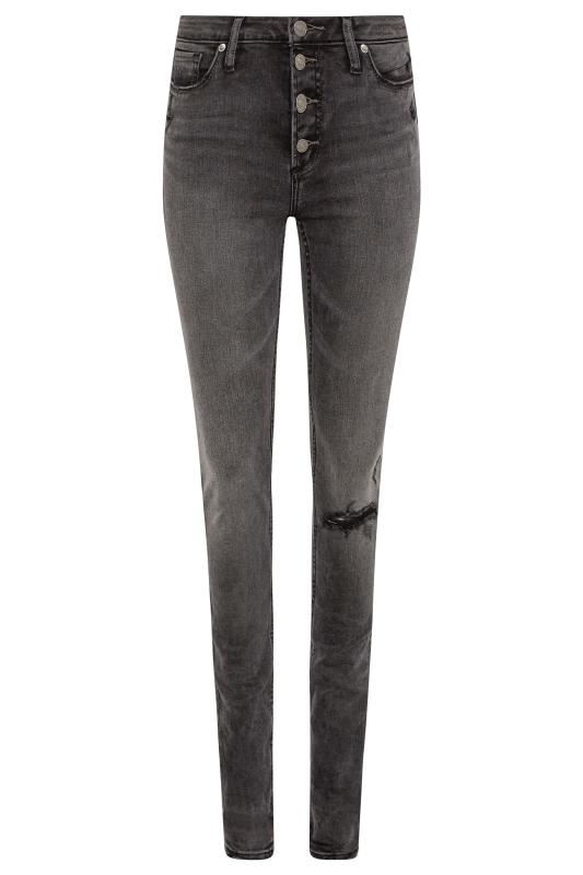 Tall SILVER JEANS Washed Black Skinny Jeans 4