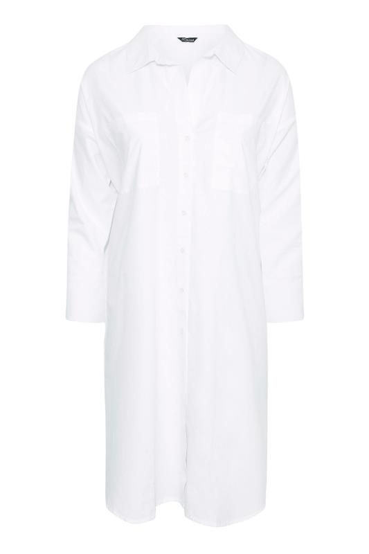 LIMITED COLLECTION Curve White Midi Shirt Dress 5