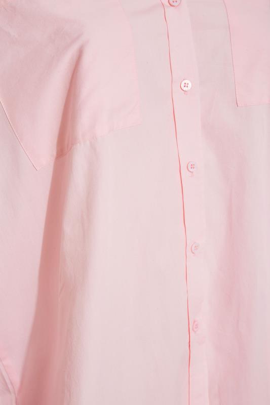 LIMITED COLLECTION Curve Pink Oversized Boyfriend Shirt_S.jpg