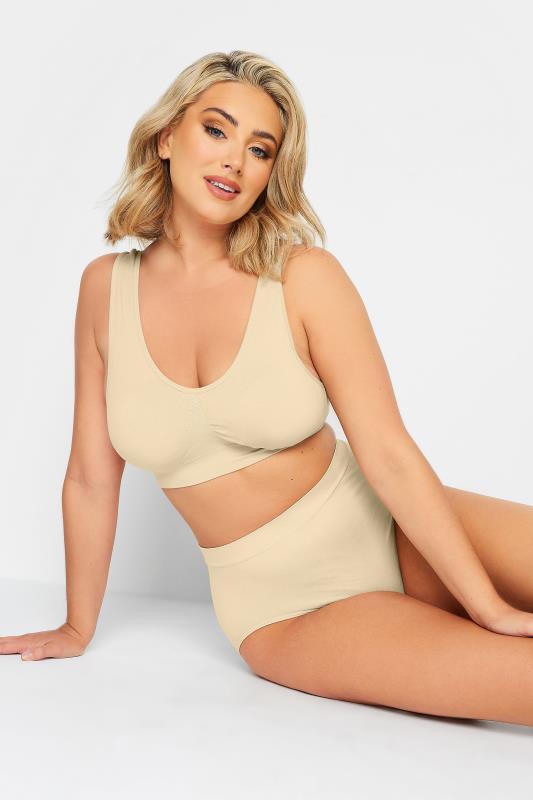 Plus Size Non-Wired Bras YOURS Nude Seamless Padded Non-Wired Bralette