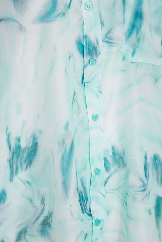 LIMITED COLLECTION Curve Blue & Green Marble Print Oversized Shirt_S.jpg
