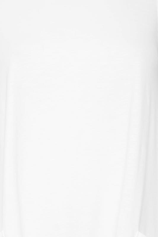 YOURS Curve Plus Size White Hanky Hem Vest Top | Yours Clothing  5