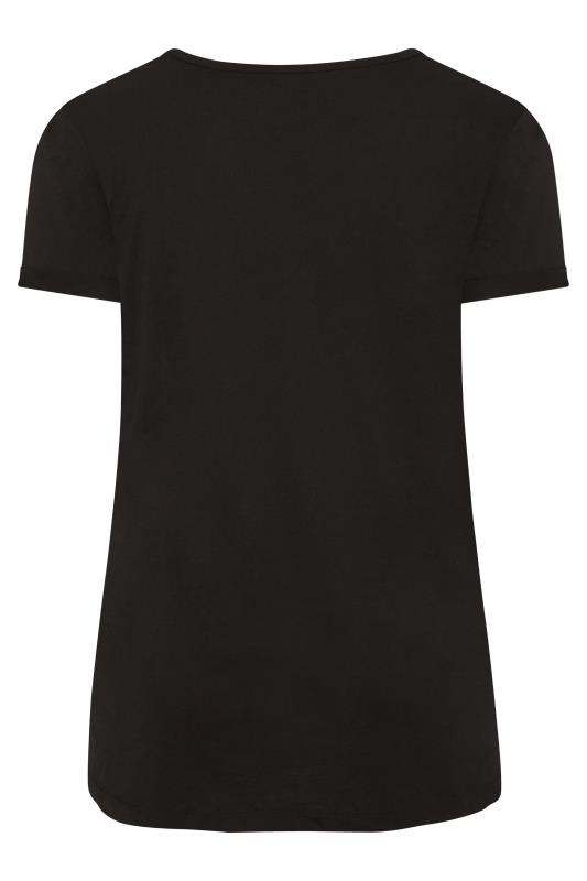 Plus Size Black 'Bride Squad' Slogan T-Shirt | Yours Clothing   7