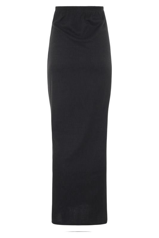 LTS Maternity Black Ribbed Maxi Skirt | Long Tall Sally 4