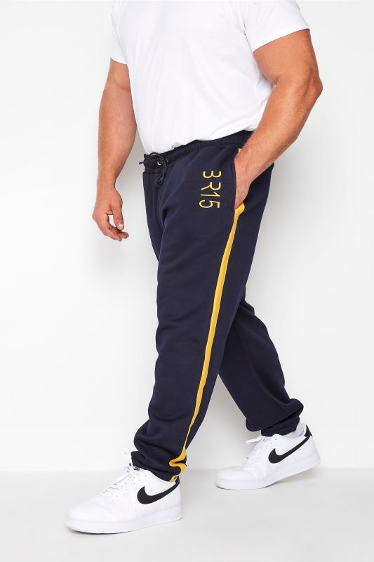  Grande Taille BadRhino Big & Tall Navy Blue BR15 Joggers