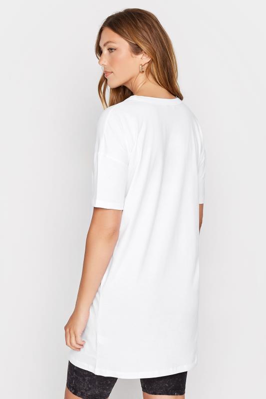LTS Tall White Oversized Tunic T-Shirt 3