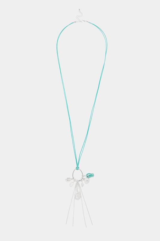 Silver Tone Seashell Charm Necklace | Yours Clothing 1