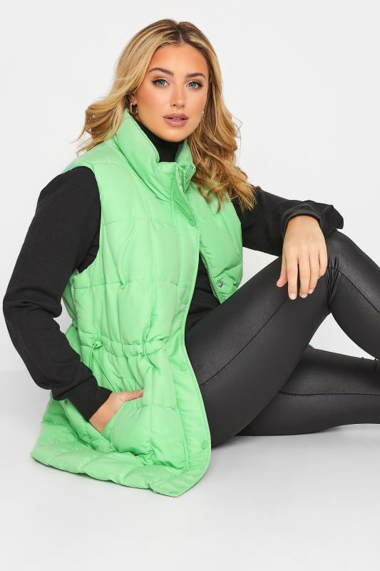 YOURS Plus Size Green Quilted Lightweight Gilet | Yours Clothing 4