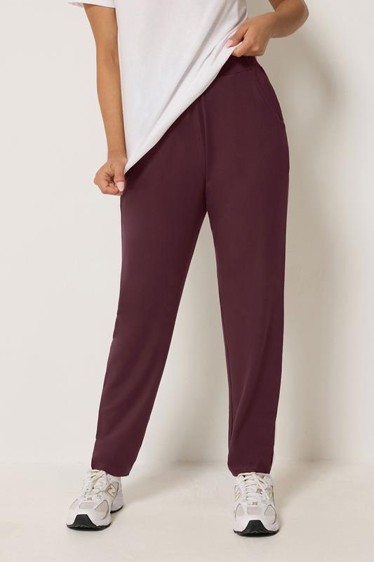 PixieGirl Petite Women's Burgundy Red Harem Trousers | PixieGirl 1