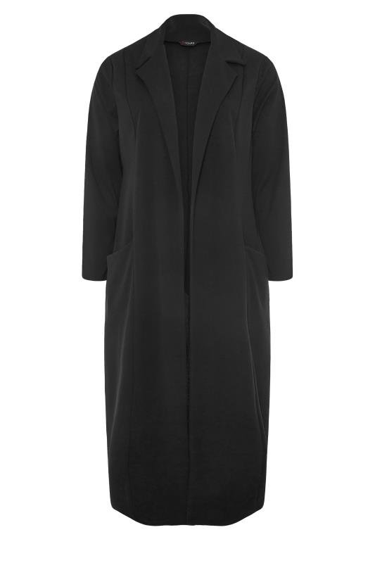 Plus Size Black Longline Maxi Blazer | Yours Clothing 6