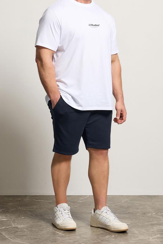  JACK & JONES Big & Tall pantalones cortos de chándal azul marino