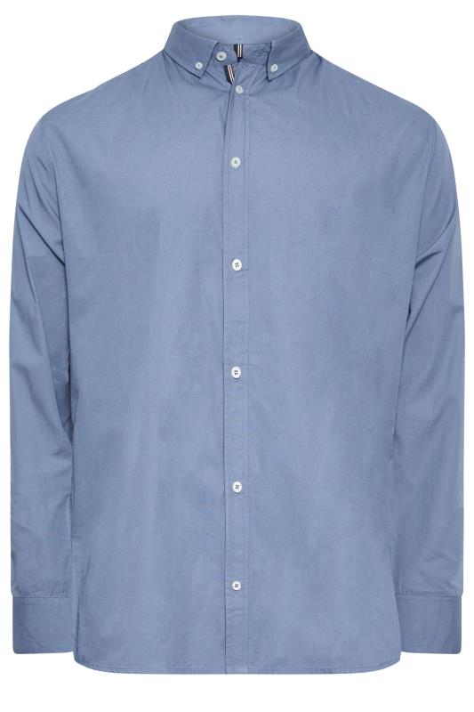 BadRhino Blue Cotton Poplin Long Sleeve Shirt | BadRhino 3