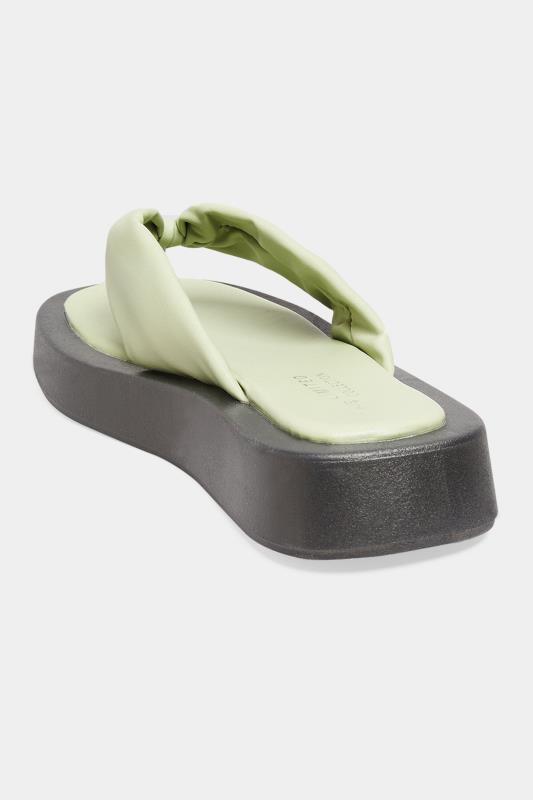 LIMITED COLLECTION Sage Green Flatform Sandals In Wide E Fit 4