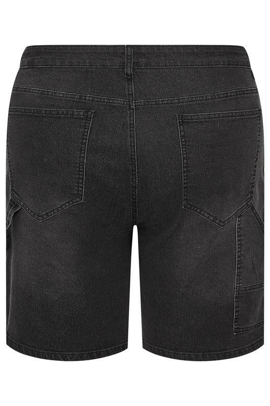 BadRhino Big & Tall Black Wash Carpenter Shorts | BadRhino 9