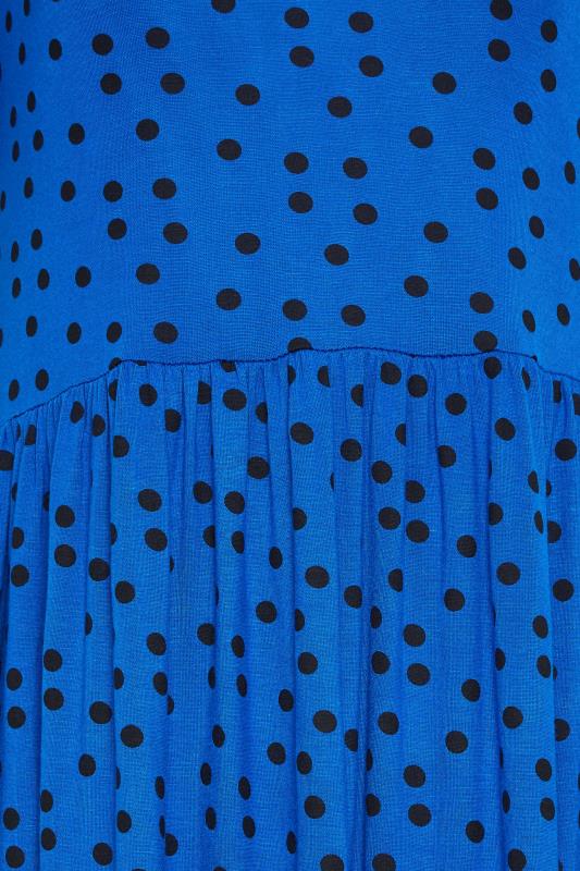 LTS Tall Cobalt Blue Polka Dot Maxi Dress | Long Tall Sally  7