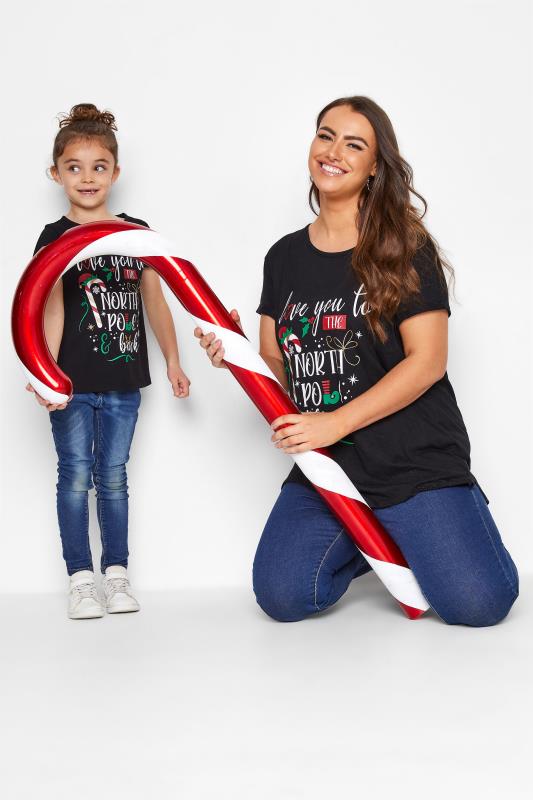 Black 'Love You To The North Pole & Back' Slogan Christmas T-Shirt_G.jpg