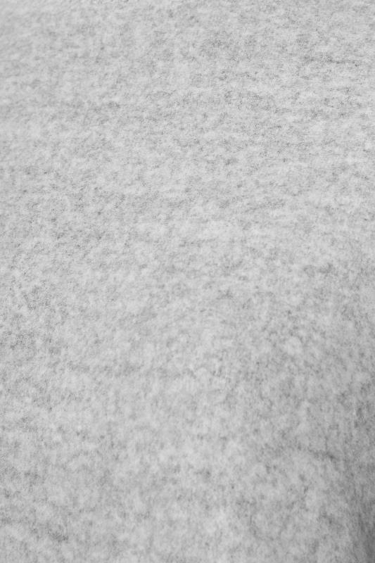 Grey Frill Sleeve Super Soft Hand Feel Knitted Jumper_S.jpg