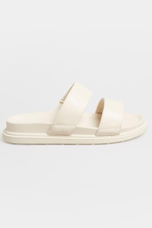 LIMITED COLLECTION White Two Strap Sandals In Extra Wide EEE Fit | Yours Clothing 2