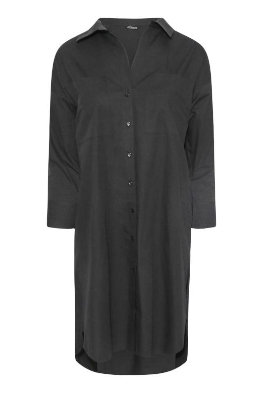 LIMITED COLLECTION Curve Black Midi Shirt Dress 6