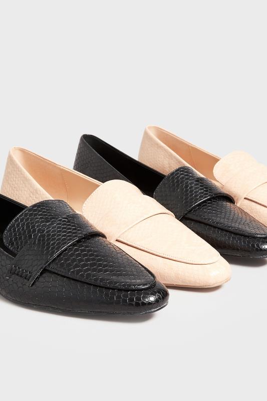 LTS Tall Light Pink Textured Loafers In Standard Fit | Long Tall Sally  6