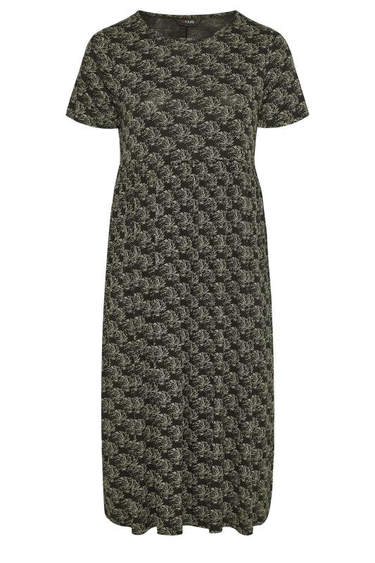 Curve Black Swirl Print Pocket Maxi Dress | Yours Clothing 6