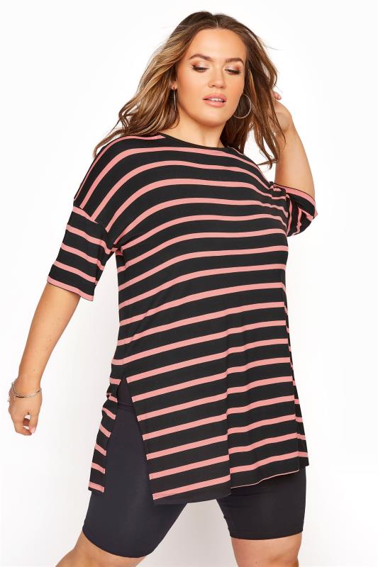 Black Oversized Stripe T-Shirt_A.jpg