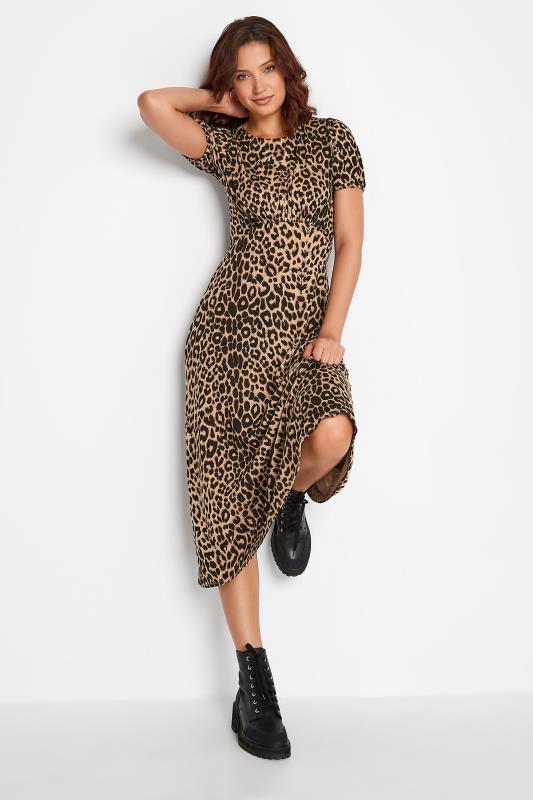LTS Tall Brown Leopard Print Tea Dress 3