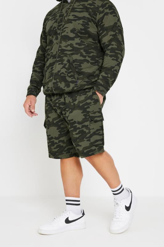 BadRhino Big & Tall Green Camo Print Cargo Shorts | BadRhino 2