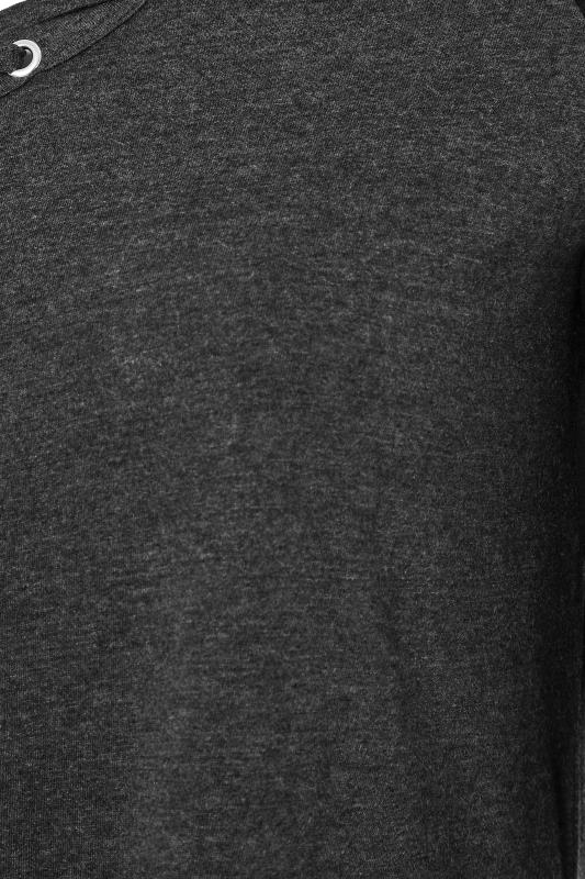 Charcoal Grey Colour Block T-Shirt_S.jpg