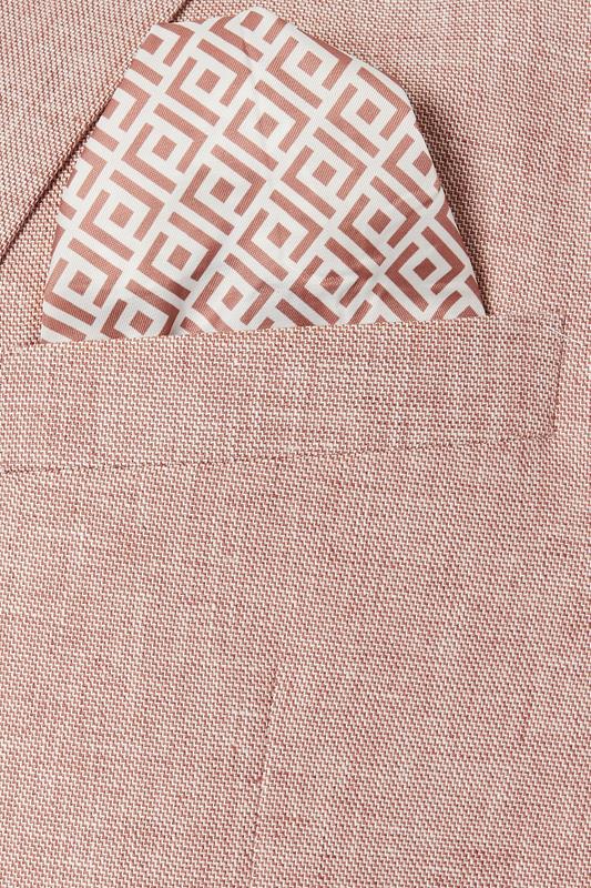 BadRhino Tailoring Big & Tall Rust Orange Linen Blazer | BadRhino 8