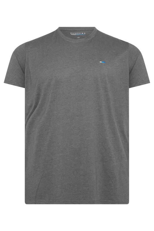 BadRhino Charcoal Grey Plain T-Shirt_F.jpg