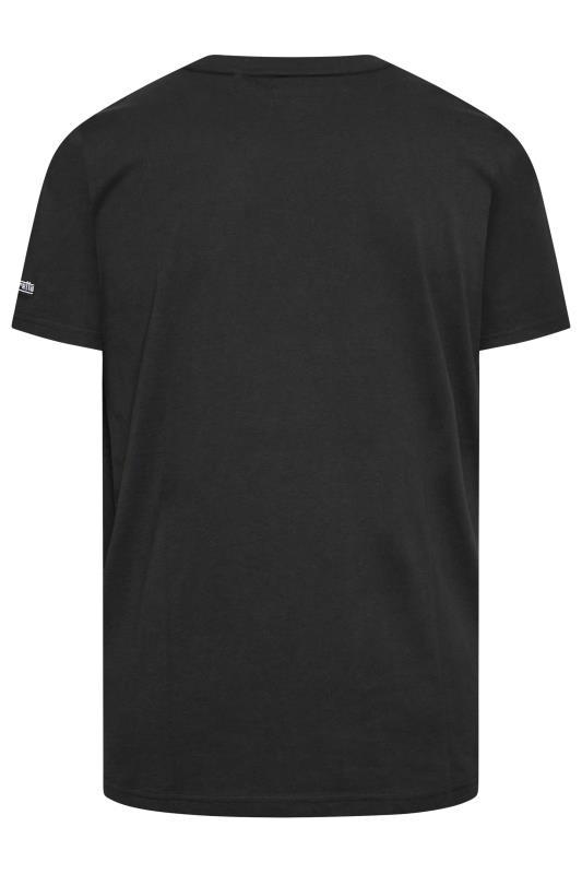 LAMBRETTA Big & Tall Plus Size Black Logo Graphic Print T-Shirt | BadRhino  4