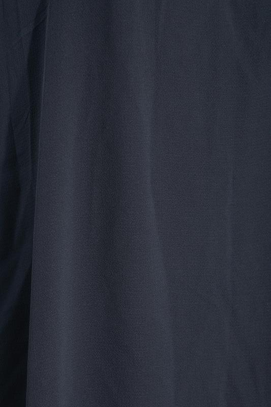 LIMITED COLLECTION Curve Navy Blue Shirred Strap Vest Top_Z.jpg