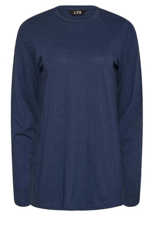 LTS Tall Navy Blue Long Sleeve T-Shirt 4