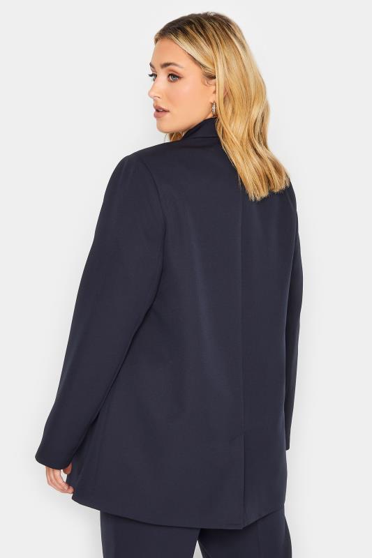 YOURS Plus Size Navy Blue Military Blazer | Yours Clothing 3