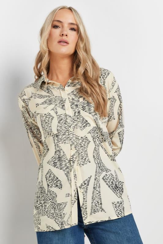 LTS Tall Black Abstract Dash Long Sleeve Shirt | Long Tall Sally 3