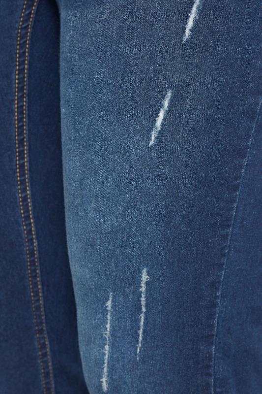 MATERNITY Blue Cat Scratch Skinny Jeans 