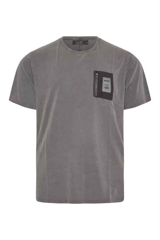 RELIGION Big & Tall Charcoal Grey Recruit T-Shirt 3
